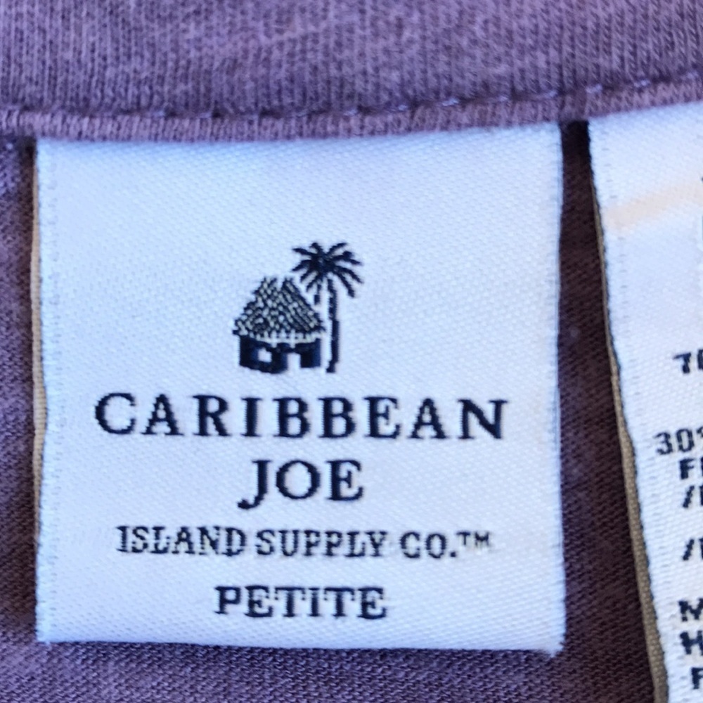 Caribbean Joe lilac soft button-down shirt, size L petite - Picture 6 of 6